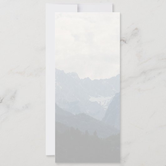 Alpine Mountains Country Natuur Foto Weddenschap M Kaart (Achterkant)