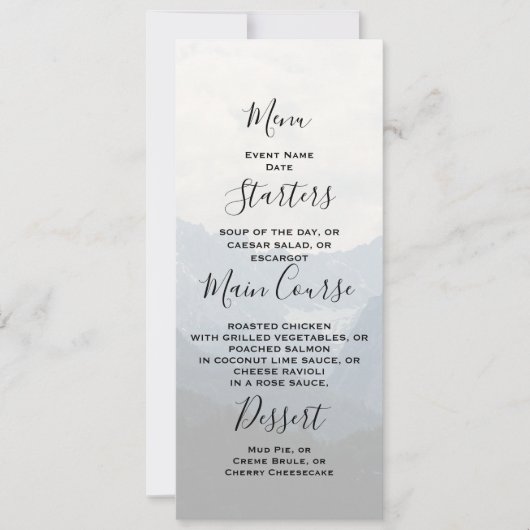 Alpine Mountains Country Natuur Foto Weddenschap M Kaart (Voorkant)