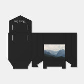 Alpine Mountains Land Natuur Foto Bruiloft Bedankdoosjes (Uitgevouwen)