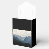 Alpine Mountains Land Natuur Foto Bruiloft Bedankdoosjes (Geopend)