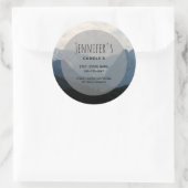 Alpine Mountains Natuur Foto Land Business Ronde Sticker (Tas)