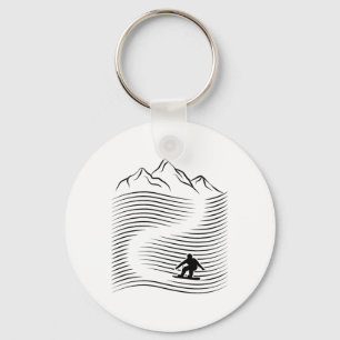 Alpine Mountains Snowboarden Alpen Slope Snowboard Sleutelhanger