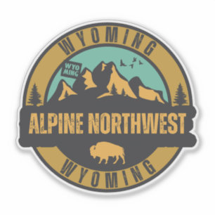Alpine Northwest, Wyoming Sticker
