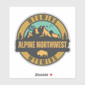 Alpine Northwest, Wyoming Sticker (Vel)