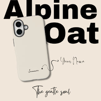 Alpine Oat Beige esthetisch iPhone 16 Hoesje