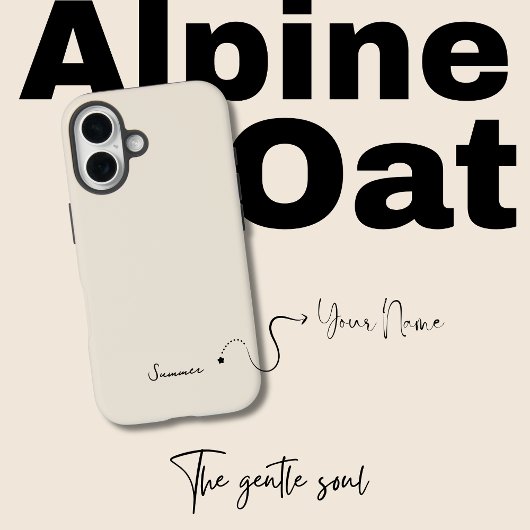 Alpine Oat Beige esthetisch Case-Mate iPhone Case