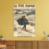 Alpine postbodes met ski canvas afdruk (Insitu (Woonkamer))