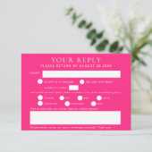 Alpine primrose art bruiloft antwoord (Staand voorkant)