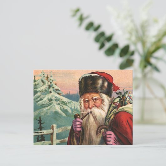 Alpine Santa Briefkaart (Staand voorkant)