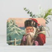 Alpine Santa Invitation Kaart (Staand voorkant)