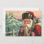 Alpine Santa Invitation Kaart (Voorkant)