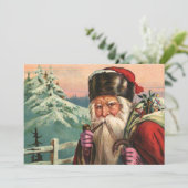 Alpine Santa Invitation Kaart (Staand voorkant)