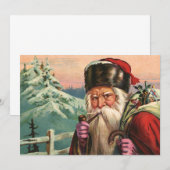 Alpine Santa Invitation Kaart (Voorkant / Achterkant)