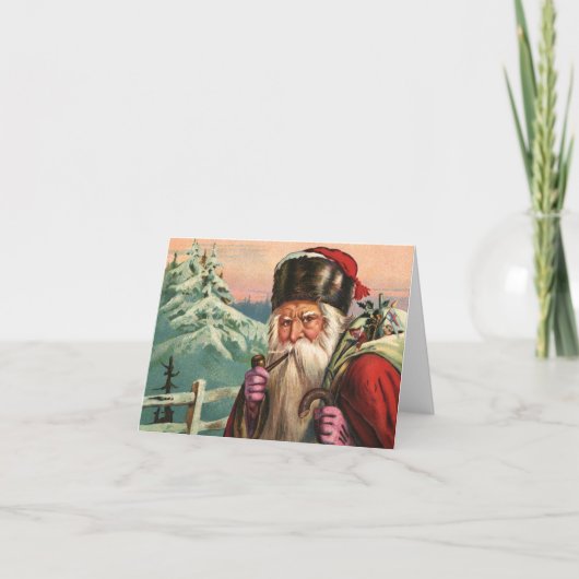 Alpine Santa Note-Kaart Feestdagen Kaart (Voorkant)