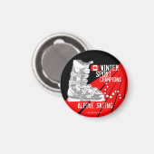 Alpine Ski Champions Skischoen CA Ronde Magneet (Voorkant / Achterkant)