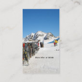 Alpine Ski Resort, Alpen Oostenrijk Visitekaartje (Achterkant)