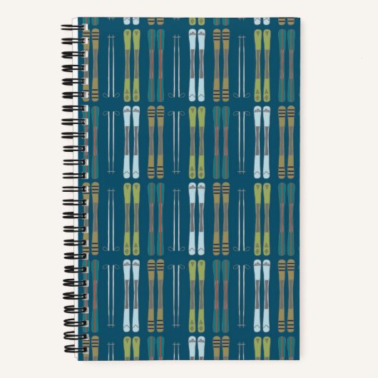 Alpine Ski Spiral Notbeook Notitieboek (Voorkant)