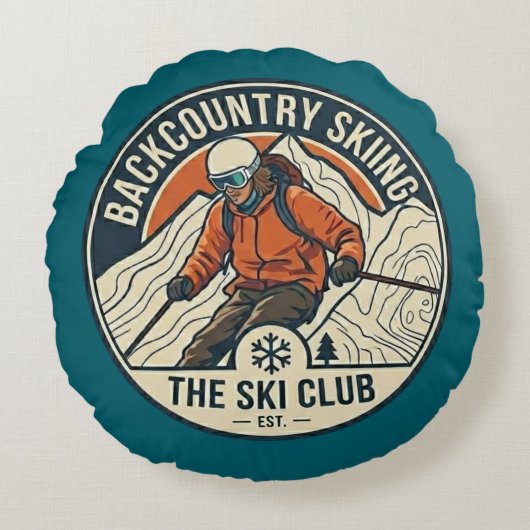 Alpine Ski Trail Blazer Kussen (Voorkant)