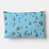 Alpine Skiërs Afdaling Skiën Bleekblauw Etui (Achterkant)