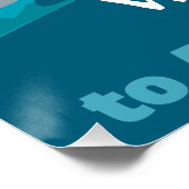 Alpine Skiing Downhill Personalized Voeg Jouw teks Perfect Poster (Hoek)