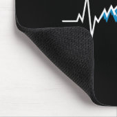 Alpine Skiing Heartbeat Skiing Liefhebber Muismat (Hoek)