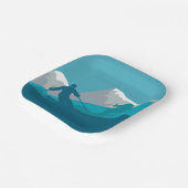 Alpine Skiing Ski Party Papieren Bordje (Gebogen)