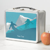 Alpine Skiing Snowy Mountain View Personalized (In situ)