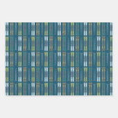Alpine Skis Wrapping Paper Flat Sheet Set of 3 (Voorkant)