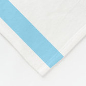 Alpine Snowflake Navy Blauw Wit Racing Stripes Fleece Deken (Hoek)