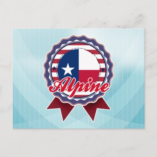 Alpine, TX Briefkaart (Voorkant)