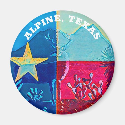 ALPINE, TX Magnet (Voorkant)
