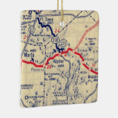 Alpine TX Map Keramisch Ornament (Rechts)