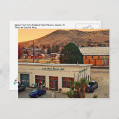 Alpine Uitzicht from Holland Hotel, Alpine, TX Briefkaart (Voorkant / Achterkant)