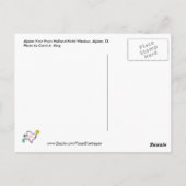 Alpine Uitzicht from Holland Hotel, Alpine, TX Briefkaart (Achterkant)