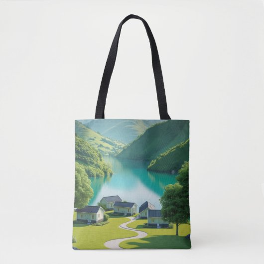 Alpine Uitzichten in beweging Tote Bag (Voorkant)