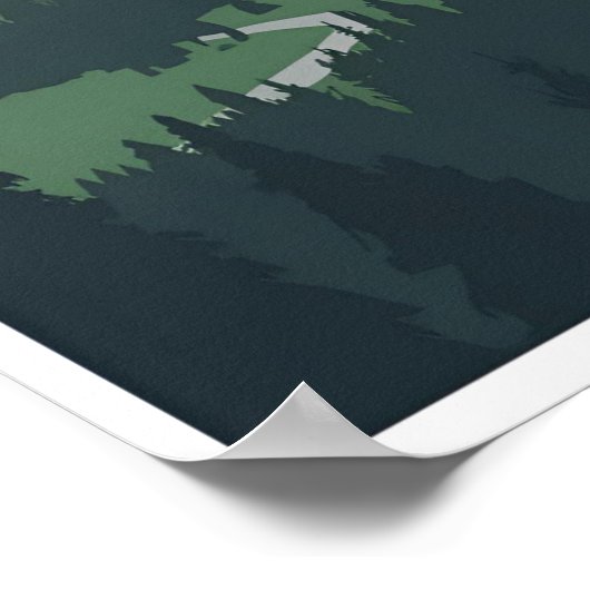 Alpine Valley Poster - Tranquil Mountain Uitzicht (Hoek)