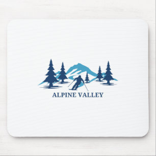 Alpine Valley Wisconsin Skigebied Skiën Skiloper  Muismat