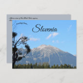 Alpine View of Bled Lake Region in Slovenia Briefkaart (Voorkant / Achterkant)