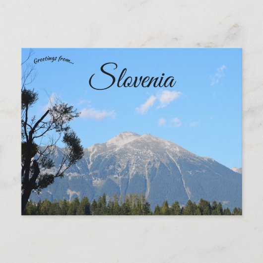 Alpine View of Bled Lake Region in Slovenia Briefkaart (Voorkant)