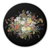 Alpine Wildflower Flowers Edelweiss Knob Keramische Knop (Voorkant)