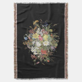 Alpine Wildflower Flowers Edelweiss Spray Throw Deken (Voorkant Verticaal)