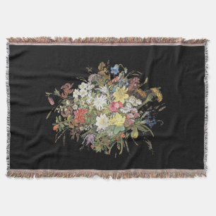 Alpine Wildflower Flowers Edelweiss Spray Throw Deken