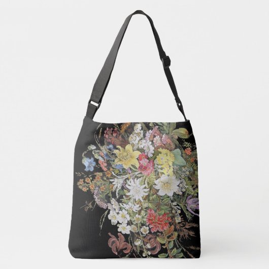 Alpine Wildflower Flowers Floral Spray Canvas tas (Achterkant)