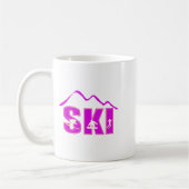Alpineski, afdalingskipper berglijn koffiemok (Links)