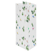 Alpineskiën | Skivakantieskiërs Wijn Cadeautas (Achterkant Gekanteld)