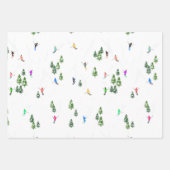 Alpineskiën | Skivakantieskiërs Winter Inpakpapier Vel (Voorkant)