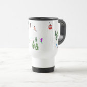 Alpineskiën | Skivakantieskiërs Winter Reisbeker (Voorkant rechts)