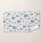 Alpineskiërs en Verborgen Yetis - Downhill Skiën Bad Handdoek (Handdoek)