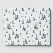 Alpineskiërs en Verborgen Yetis - Downhill Skiën Gastenboek (Achterkant)