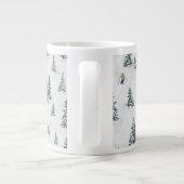 Alpineskiërs en Verborgen Yetis - Downhill Skiën Grote Koffiekop (Achterkant)